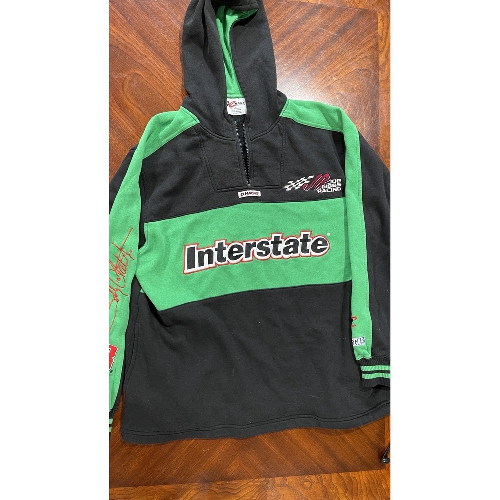 Vintage Chase Authentics Interstate 18 Labonte NASCAR Hoodie Y2K L